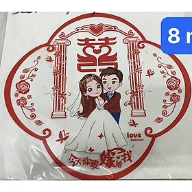 Mua Decal dán kính song hỷ
