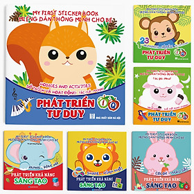 [Nhập 241120KB12 giảm 20K] Combo 6 cuốn: Miếng dán Thông minh cho bé (Phát triển EQ - IQ) - My First Sticker Book