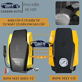 Bơm Lốp ô tô dự phòng Điện Tử Tự Ngắt Có Đèn Pin TANGDi cài đặt thông số tự động ( mã 1011) - Hàng Chính Hãng - Bơm Đồng Hồ Điện Tử