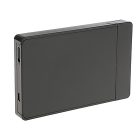 2.5inch Mini USB2.0 Aluminum SATA HDD Hard Drive External Enclosure Case Black