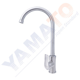 Bộ vòi rửa chén nóng lạnh Inox 304 Yamato cao cấp YCNI02 | kèm dây cấp nóng lạnh 