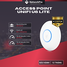 Mua Bộ Phát WiFi UniFi U6 Lite - Tốc Độ 1.5Gbps  Chịu Tải 300 User (Không kèm nguồn)