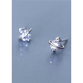 Bông Tai Nữ | Bông Tai Nữ Bạc Đơn Giản B2422 - Bảo Ngọc Jewelry