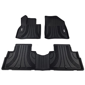 Thảm lót sàn xe ô tô Hyundai Palisade Nhãn hiệu Macsim 3W chất liệu nhựa TPE đúc khuôn cao cấp - màu đen