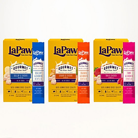 laPaw Gourmet Súp thường bổ sung có mèo cho mèo mọi lứa tuổi (12G x 5 thanh)