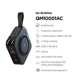 Mua Sạc dự phòng Energizer 10 000mAh /3.7V Li-Polymer QM10001ACBK Sạc nhanh 20W  bảo hành 24 tháng 1 đổi 1 - Hàng chính hãng