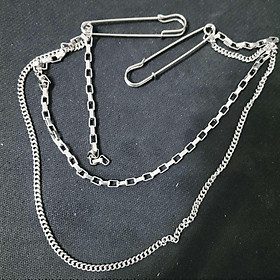 Kim băng cài áo quần dạng xích không đen