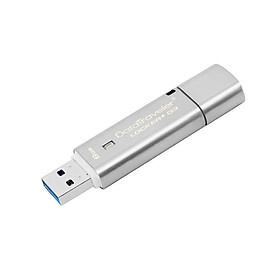 Ổ đĩa flash USB kim loại tốc độ cao Kingston DTLPG3 8GB USB3.0 với mật khẩu mã hóa phần cứng AES 256-bit - Bạc