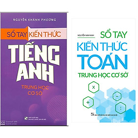 Combo Sổ Tay Kiến Thức  Trung Học Cơ Sở Mon Toán+ Tiếng Anh