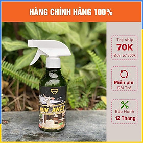 Xịt đuổi chuột thảo mộc Run Away 300ml an toàn cho sức khoẻ .Đuổi chuột, gián, côn trùng sau 1 lần xịt