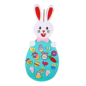 Fun Easter Felt Crafts DIY Rabbit Felt Craft Ornaments with Hanging Craft Kits for Kids Easter Birthday Party Favor