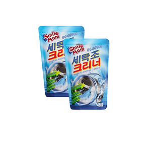 Combo 2 gói bột tẩy vệ sinh lồng máy giặt Hàn Quốc,Bột tẩy lồng máy giặt