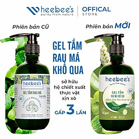 Gel Tắm Thiên Nhiên Dưỡng Ẩm Mềm Mịn Heebee Chiết Xuất Từ Rau Má Khổ Qua 300ml/ 500ml