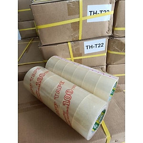 6 cuộn 1 cây băng keo trong 100yard hàng chất lượng loại 1