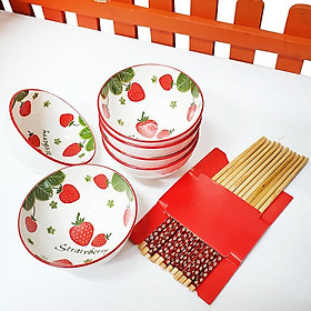 Mua Bộ 6 Chén Sứ Kèm 6 Đũa Cao Cấp Làm Quà Hết Ý