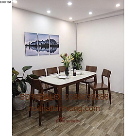 Mua Bộ bàn ghế ăn thiết kế mặt đá Nội thất phòng bếp - nội thất sang trọng