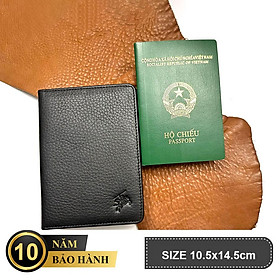 Ví Hộ Chiếu Passport Da Bò GENTLE Mềm Mại - Bền Bỉ, Thiết Kế Hiện Đại - Đa Năng, Đựng Được Nhiều Loại Hộ Chiếu, Nhiều Ngăn Thẻ ATM, Đựng Tiền, Vé Máy Bay, Tiện Dụng Khi Đi Du Lịch, Công Tác - Hàng Chính Hãng SAIGIO - Đen