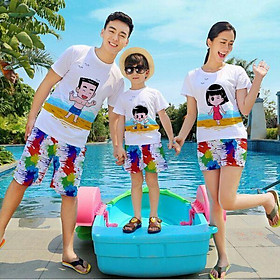 Áo nhóm đi biển + quần