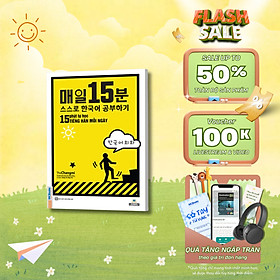 Sách - 15 phút tự học tiếng Hàn mỗi ngày Mcbooks