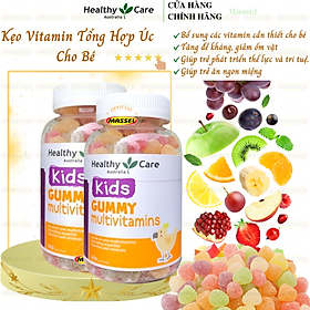 Vitamin tổng hợp cho trẻ Úc Healthy Care Kids Gummy Multivitamin bổ sung dinh dưỡng giúp tăng sức đề kháng, ăn ngon, ngủ ngon - Massel Official