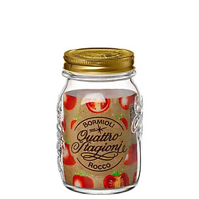 Hũ thủy tinh nắp thiếc Bormioli Rocco Quattro 500ml – 700ml | Đựng gia vị, thực phẩm khô – Hàng Italy