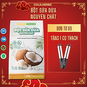 Bột sữa dừa nguyên chất GoldzHerbs – 14 gói/ 500g