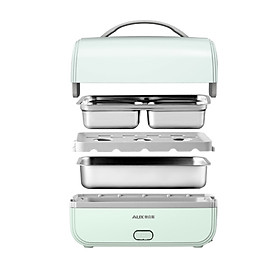 AUX electric lunch box/steaming lunch box/lunch box 1L HX-DF15 one-button steaming with double heating for easy cleaning