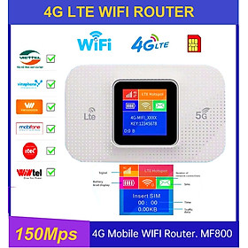 Bộ Phát Sóng WiFi Tốc Độ Cao H809Pro 4G/5G LTE 150Mbps MH LED 1.44'' Pin 3000mAh Phát Sóng Mạnh Hỗ Trợ Tất Cả Nhà Mạng