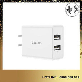 Mua Cốc sạc nhanh Baseus Speed Mini 18W ( Dual USB  QC3.0/ PPS Quick Charger Support) -Hàng Chính Hãng