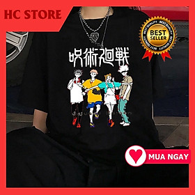 Áo phông Jujutsu Kaisen Anime Gojo Satoru unisex nam nữ cực chất