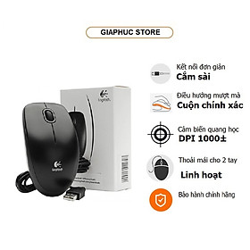 Chuột Có Dây Logitech B100 - Hàng Chính Hãng