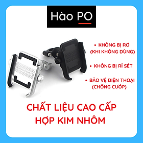 Giá đỡ Kẹp điện thoại xe máy MOTOWOLF01 bằng hợp kim nhôm, chống rung, chống giựt (Giao Màu Ngẫu Nhiên)