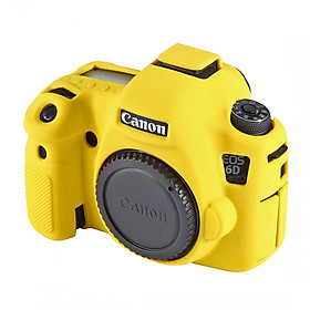 Mua Bao Silicon Bảo Vệ Máy Ảnh Cover Cho Canon 6D Vàng