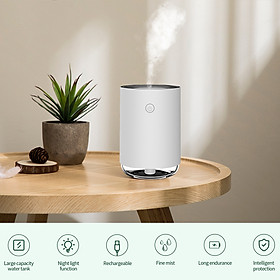 220ml Portable Humidifier Mini Cool Mist Humidifier with Night Light USB Personal Humidifier Auto Shut-Off Ultra-Quiet