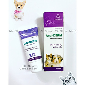 Bôi viêm da, ghẻ, xà mâu cho chó, mèo Anti DERM Vemedim