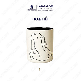 Mua Bình hoa  lọ hoa Gốm sứ Bát Tràng cao cấp Men mát họa tiết vẽ cô gái dùng làm quà tặng  trang trí - Làng Gốm Bát Tràng