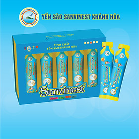 Hộp quà tặng Tinh chất Yến sào Khánh Hòa Sanvinest dành cho trẻ em 20 túi 25ml - 511QT20