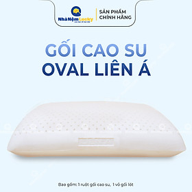 Gối Cao Su Liên Á Oval LAGOV4565 (45 x 65 cm) - Trắng