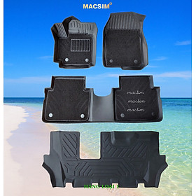 Hình ảnh Thảm lót sàn ô tô 2 lớp cao cấp dành cho xe Suzuki XL7/ Suzuki Ertigar (sd) nhãn hiệu Macsim chất liệu TPE màu đen