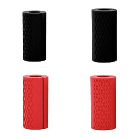 4x Fat Bar Thick Barbell Dumbbell Grips for Weightlifting Strengthen Forearm