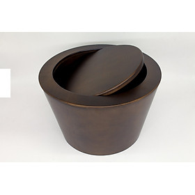 Mua Thùng rác gỗ có nắp - Màu nâu - 23 x 30 x 19 cm