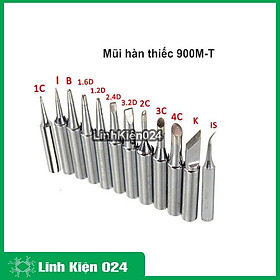 Combo 3 mũi hàn 900M đủ loại tùy chọn mẫu mạ vàng, cơ bản, đồng dành cho các loại trạm hàn hakko tay hàn tq936