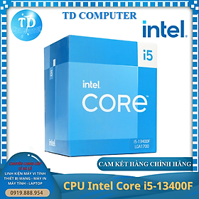 Mua CPU Intel Core i5 13400F ~ 2.5GHz (không có GPU Socket 1700  10 nhân 16 luồng 20Mb) - Hàng chính hãng FPT phân phối