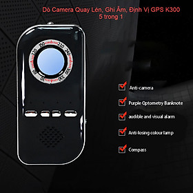 ROGTZ - Mày dò Camera ẩn Tiền Fake La bàn Chống trộm cao cấp K300 Báo động rung Đèn cảnh báo chống mất trộm Nhỏ gọn Hiệu quả Chính xác cao Chất liệu cao cấp Độ bền cao Phạm vi phát hiện rộng Hàng Chính Hãng