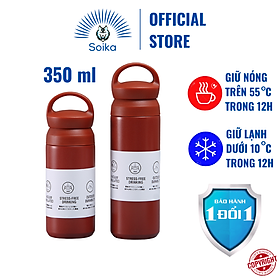 Mua Bình Giữ Nhiệt SOIKA SB05350 Bằng Thép Không Gỉ Inox 304 350ml Nhiều Màu