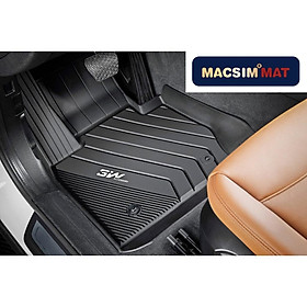Thảm lót sàn xe ô tô BMW X1(ghế lái và ghế phụ)-2015-đến nay nhãn hiệu Macsim3W-chất liệu nhựa TPE đúc khuôn cao cấp-đen