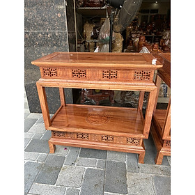 Mua Đôn đèn hình chữ nhật gỗ hương đá mặt 30cmx60cm cao 60cm