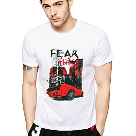 Áo Thun Nam Hạnh Phúc Cổ Trần Tay Ngắn Fear