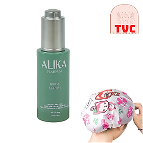 Tinh chất Alika Platinum Hairful Serum 50ml, Tặng Mũ Trùm Tóc Ngẫu Nhiên