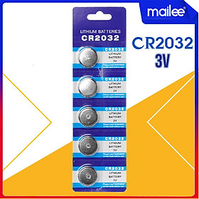 Mua Pin Nút Áo CR2032 BR2032 DL2032 ECR2032 Lithium 3V CR 2032 220mAh (5 Viên) Pin Cho Đồng Hồ Điện Tử/ Đồ Chơi Điều Khiển Từ Xa/ Đèn Xe Đạp